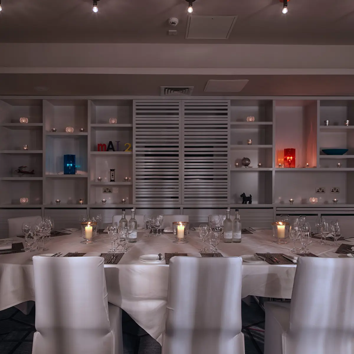 Dining room featuring a table and chairs.