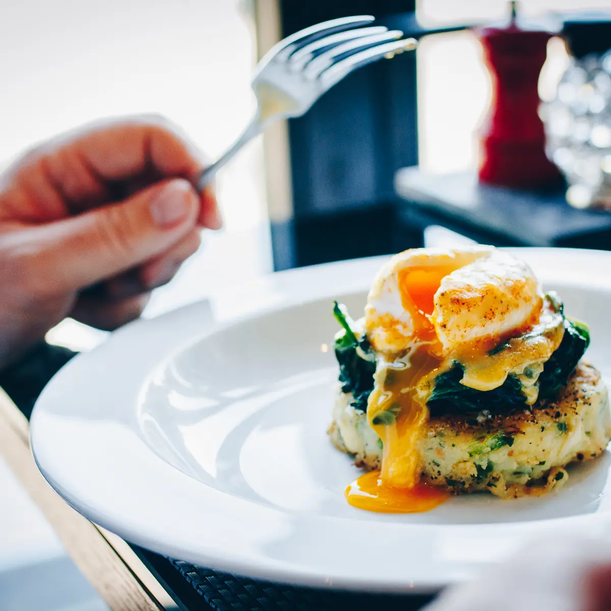 Egg and Spinach breakfast muffin